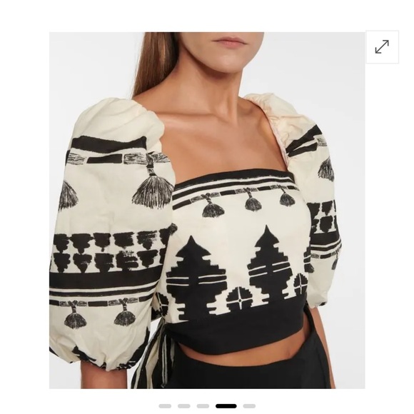 Silencio De Montana Cotton Poplin Crop Top - Picture 8 of 9